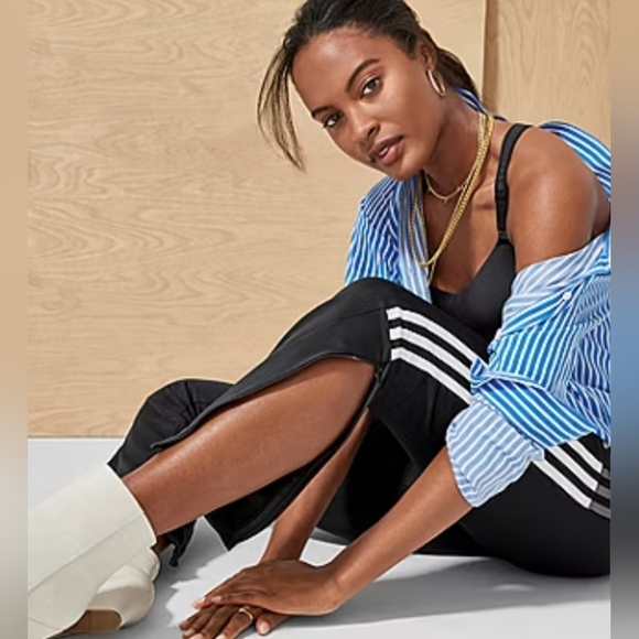 Adidas Tiro 21 Black White Striped Trackpant Women Size Small - Picture 5 of 11